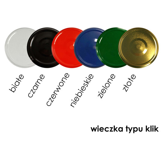 Słoik 0,9L 900ml - paleta 1320 szt. +wieczka kolorowe