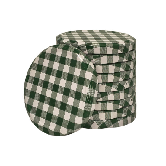 Wieczko fi 82 krata zielona klik karbowane-10szt.