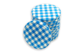 Wieczko fi 82 krata niebieska - 10 szt.