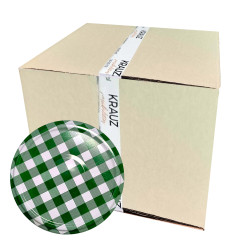 Wieczko fi 82 krata zielona klik "6"- 750 szt. karton Wieczko fi 82 krata zielona klik "6"- 750 szt. karton