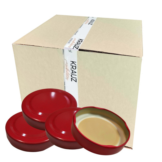 Wieczko fi 66 czerwone wysokie - karton 680 szt.