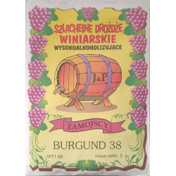 Drożdźe winiarskie J&P Zamojscy-Burgund 38