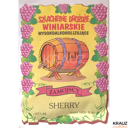 Drożdźe winiarskie J&P Zamojscy-Sherry