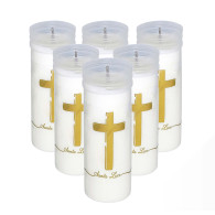 Wkład do zniczy Eko-1 zalewany "Złoty - krzyż" - 35 szt