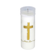 Wkład do zniczy Eko-1 zalewany "Złoty - krzyż" -1szt