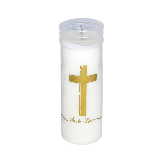 Wkład do zniczy Eko-2 zalewany "Złoty - krzyż" -1szt