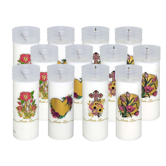 Wkład do zniczy Eko-1 zalewany Kolor MIX - 35 szt