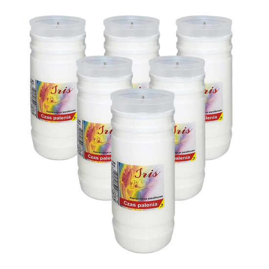 Wkład do zniczy Eko-6 zalewany - 15 szt