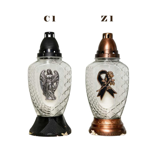 Znicz szklany L-1435 mix *0794