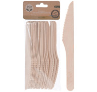 NOŻE drewniane NA GRILLA beżowe 20 sztuk *5554