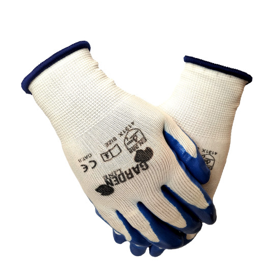 Rękawice ochronne poliester + nitryl roz.9/L *8539 Rękawice ochronne poliester + nitryl roz.9/L *8539