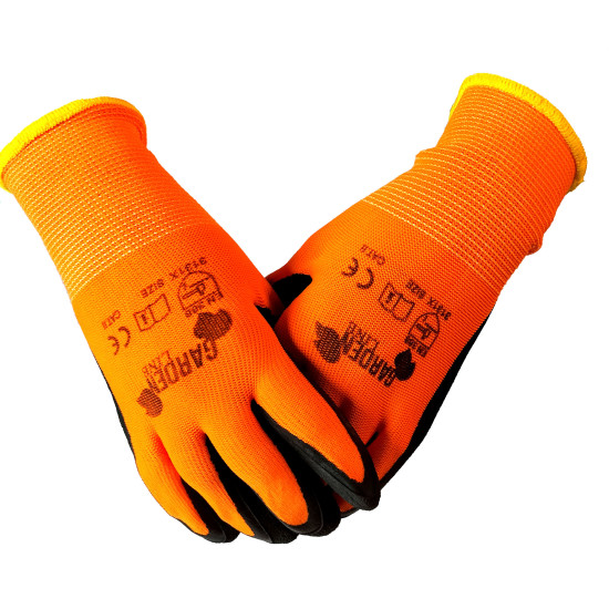 Rękawice ochronne poliester + latex roz. 9L *1217 Rękawice ochronne poliester + latex roz. 9L *1217