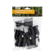Łączniki do tyczek 16mm typ X -6szt *8139