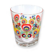 Szklanki ze wzorem łowickim FOLK Krosno 6szt *7280